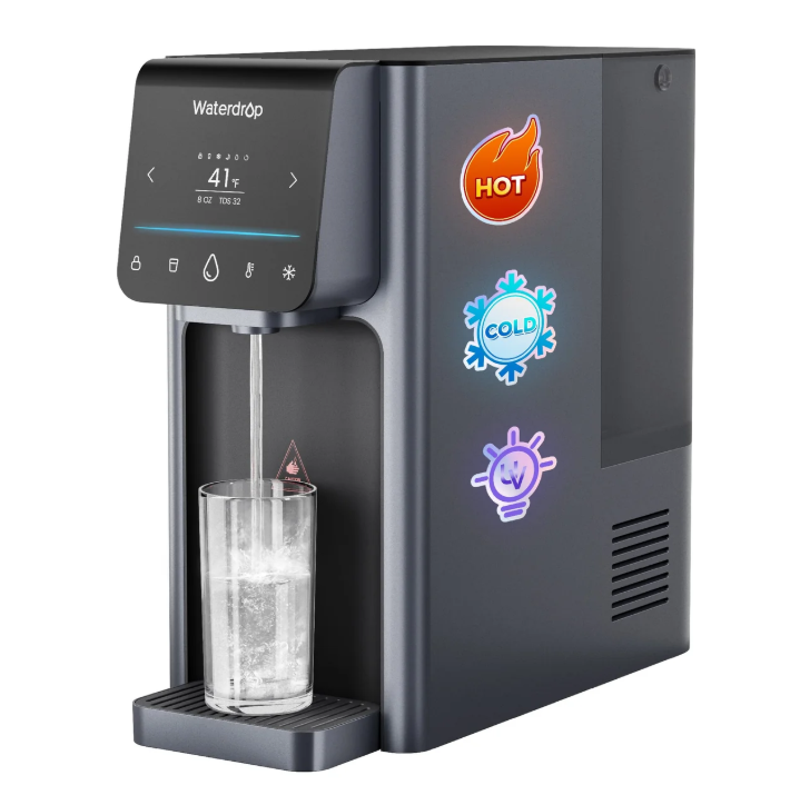 Waterdrop A1 countertop reverse osmosis system with hot and cold dispensing